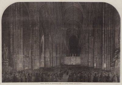 ウェストミンスター寺院の日曜のイブニングラストの特別サービス 作： Samuel Read